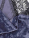 Camisole en velours et dentelle violet style gothique des années 1980
