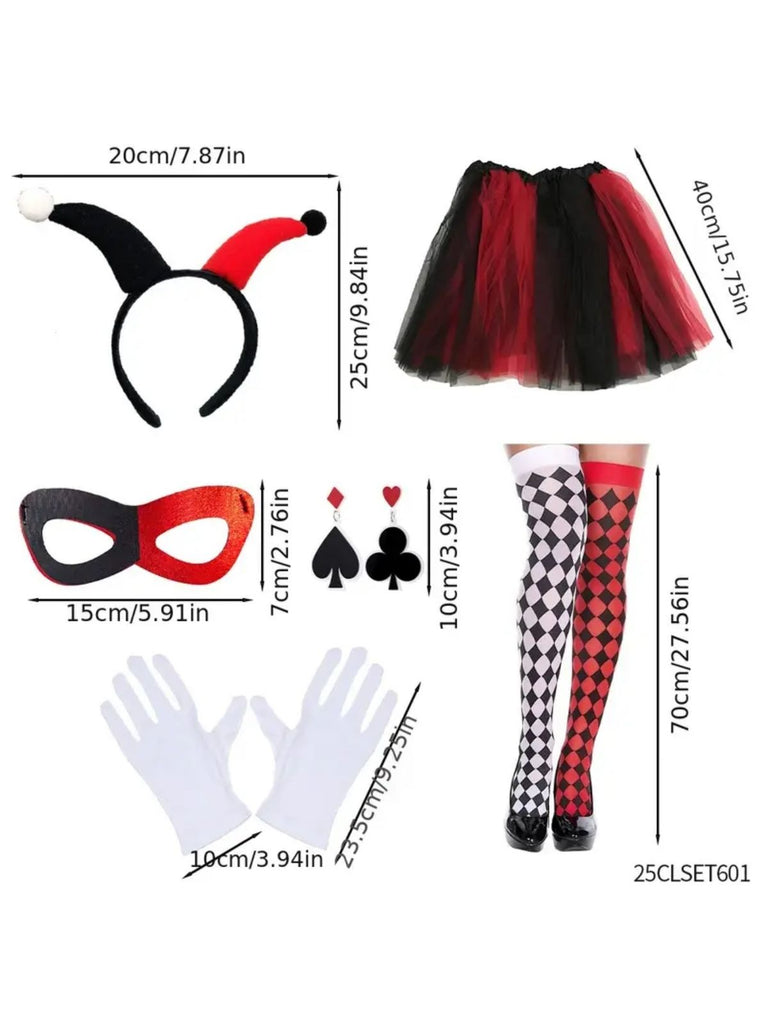 Ensemble d'accessoires pour costume de clown Halloween