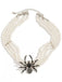 Collier de perles araignée vintage d'Halloween