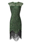 Robe de soirée à paillettes et franges des années 1920