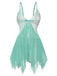 Ensemble de lingerie nuisette en dentelle et satin années 1980