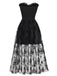 Robe corset tube noire gothique en maille années 1970