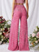 Pantalon disco sequins unis jambes larges années 70