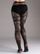 Collants transparents à motifs floraux en dentelle gothique d'Halloween