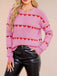 Pull Tricoté Cœur  Saint-Valentin Années 40