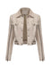 Veste de moto en cuir à fermeture éclair multiple années 1960