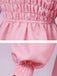 Robe rose smocks inspirée du costume d'Eleven dans Stranger Things années 1980