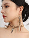 Boucles d'oreilles et collier ras du cou attrape-rêves et plumes