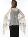 Cape en maille à paillettes et pompons des années 1920