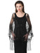 Cape en maille à paillettes et pompons des années 1920