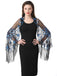 Cape en maille à paillettes et pompons des années 1920