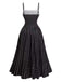 Robe à pois et empiècements en dentelle années 1950