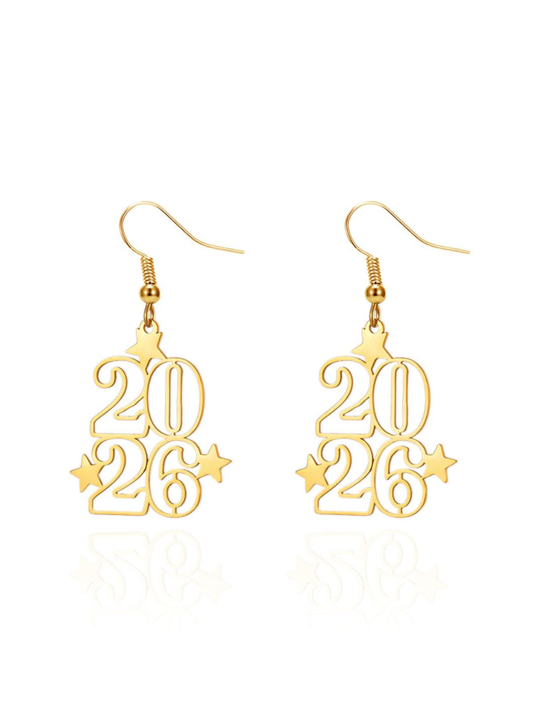 Boucles d'oreilles pendantes en alliage ajouré 2026