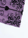 Robe néo-chinoise violette floquée de roses années 1930