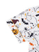 Ensemble pyjama blanche à col cranté Halloween années 1950