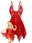 Ensemble de lingerie nuisette en dentelle et satin années 1980