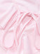 Robe rose col en V et manches évasées volants années 60