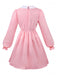 Robe rose smocks inspirée du costume d'Eleven dans Stranger Things années 1980
