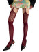 Collants porte-jarretelles vintage en dentelle unie