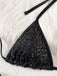 Bikini triangle sequins dos nu noué Y2K 2000s