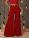 Pantalon disco sequins unis jambes larges années 70