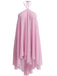 Robe babydoll en mousseline unie multicouche années 1970