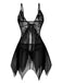 Ensemble de lingerie nuisette en dentelle et satin années 1980