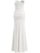 Robe longue bustier à lacets unie années 1930