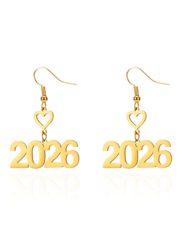 Boucles d'oreilles pendantes en alliage ajouré 2026