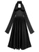 Robe de soirée bustier à col licou années 1950 avec foulard