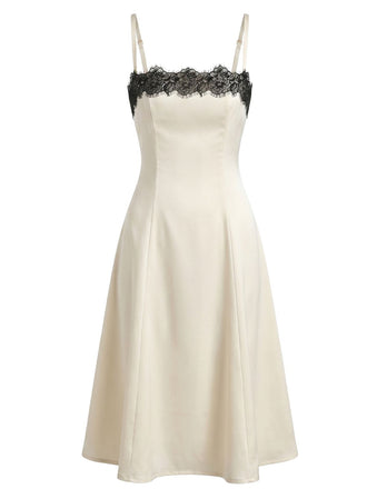 Bleu Paon Foncé Robe Évasée Broderie Paisley Col Claudine années '50 2
