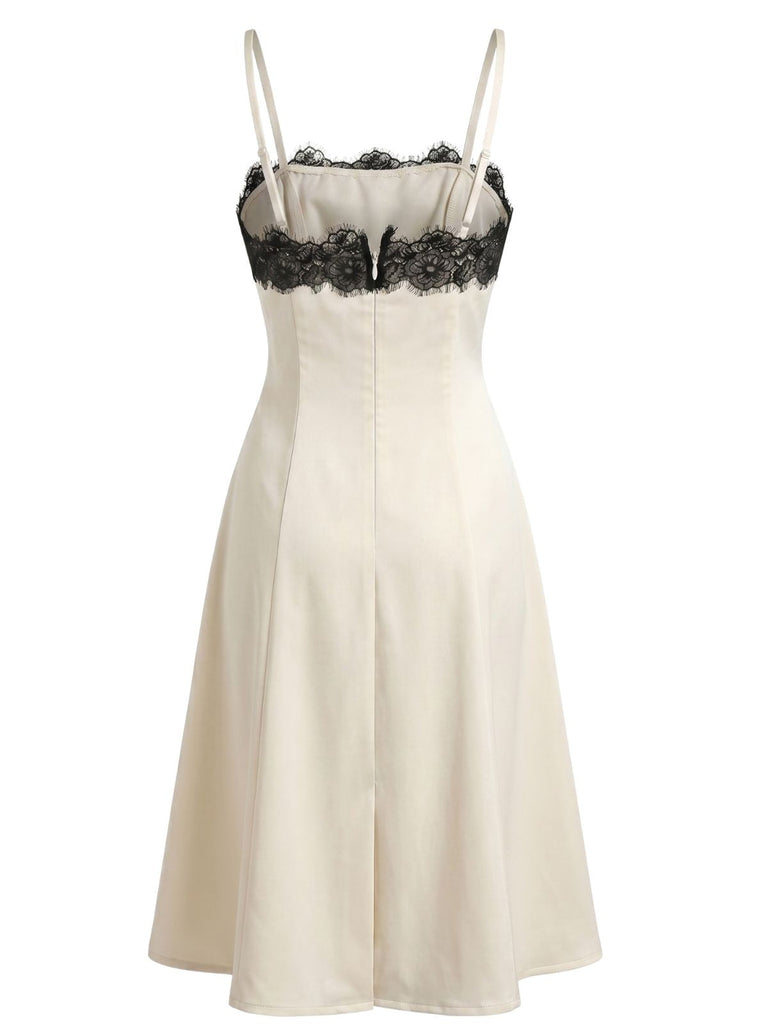 Bleu Paon Foncé Robe Évasée Broderie Paisley Col Claudine années '50 3