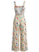 [Prévente] Robe Longue Portefeuille Florale Boho Col en V années '70 3