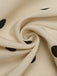 Top Bustier Évasé à Basque à Pois Beige Années 50