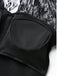 Blouse Col V Patchwork Dentelle Noir Années 60