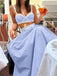 Deux Pièces Bleu Dentelle Bretelles Spaghetti Haut & Taille Haute Jupe Années 1950 5