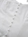 Robe blanche à lacets et boutons 1940s