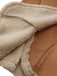 Veste en daim vintage à revers et ourlet évasé noire années 1970