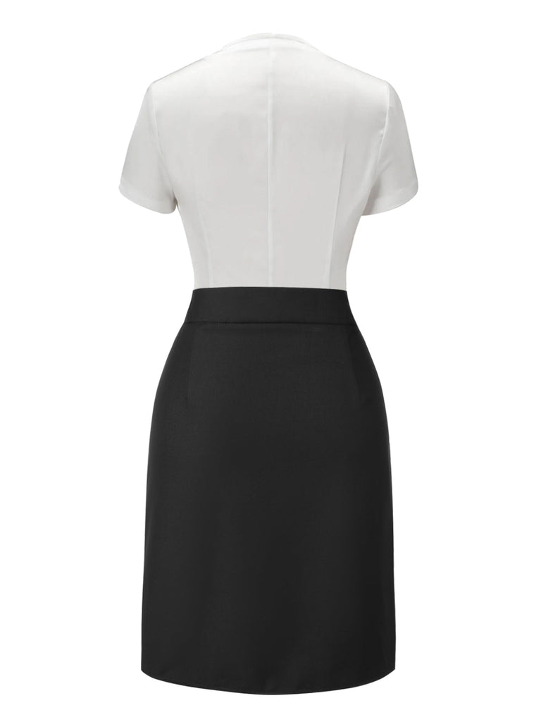[Prévente] 2PCS chemise et jupe à ourlet en dentelle années 1960