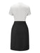 [Prévente] 2PCS chemise et jupe à ourlet en dentelle années 1960