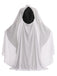 2PCS Robe de costume d'Halloween cour médiévale et châle dos nu années 1980