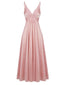 Chemise de nuit rose en satin et dentelle années 30