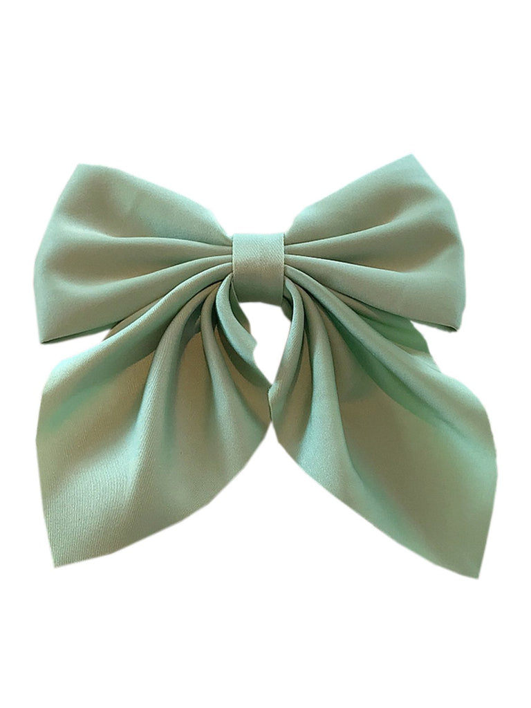 Épingle à Cheveux Vintage Avec Papillon Nœud Couleur Unie 3