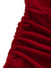 Robe courte velours corset ruché cœur 1980s