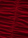 Robe courte velours corset ruché cœur 1980s