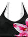 [Prévente] Maillot de bain une pièce tankini à fleurs noires années 1940
