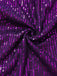 Combinaison asymétrique à paillettes violette des années 1970