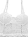 Nuisette en dentelle pois du cœur blancs des années 1950