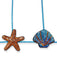 Bleu Coquillage & Étoile de Mer Ensemble Bikini Années 1970 4