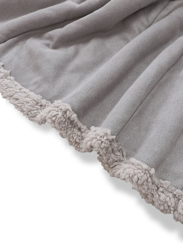 Manteau mi-long en suédine col revers uni des années 1930